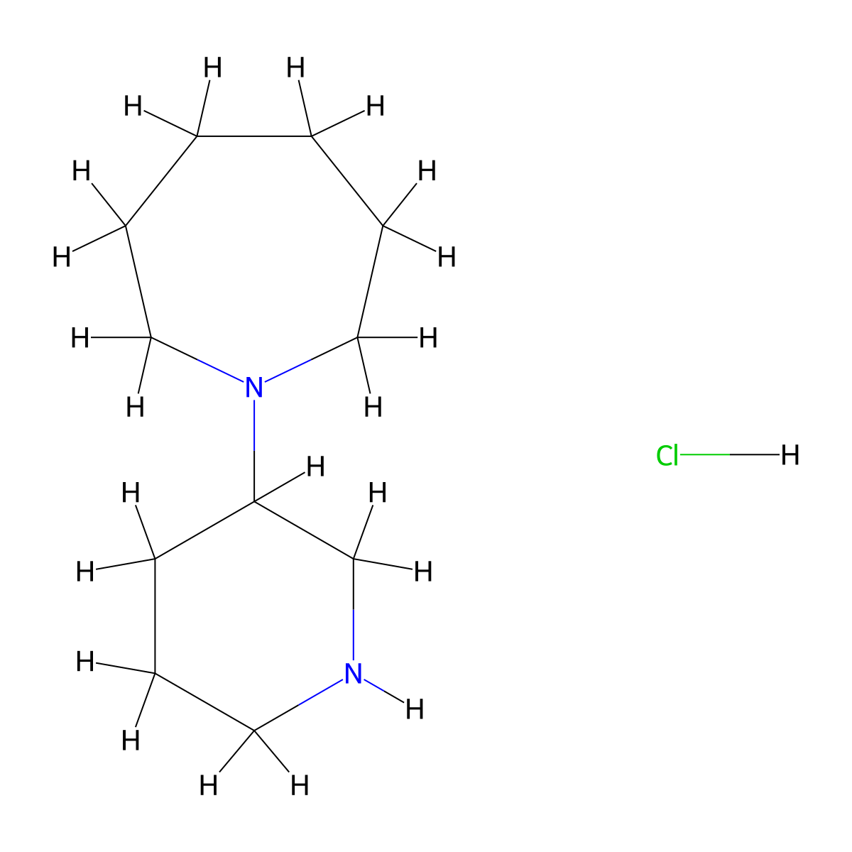 1-(Piperidin-3-yl)azepane hydrochloride molecular structure, CAS 1229627-13-7