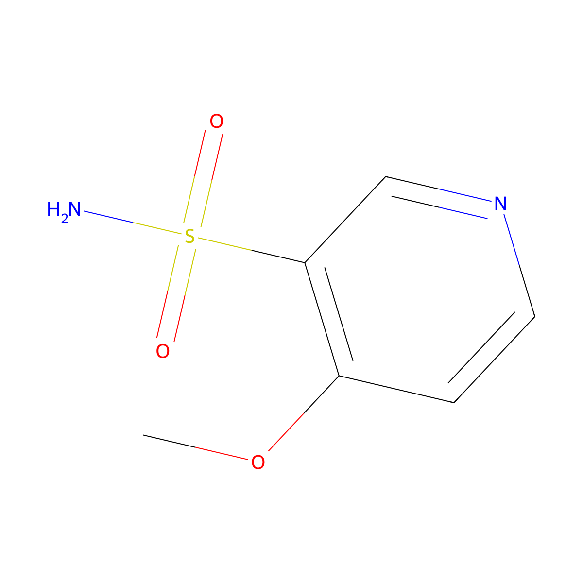 4-Methoxypyridine-3-sulfonamide molecular structure, CAS 1229666-20-9