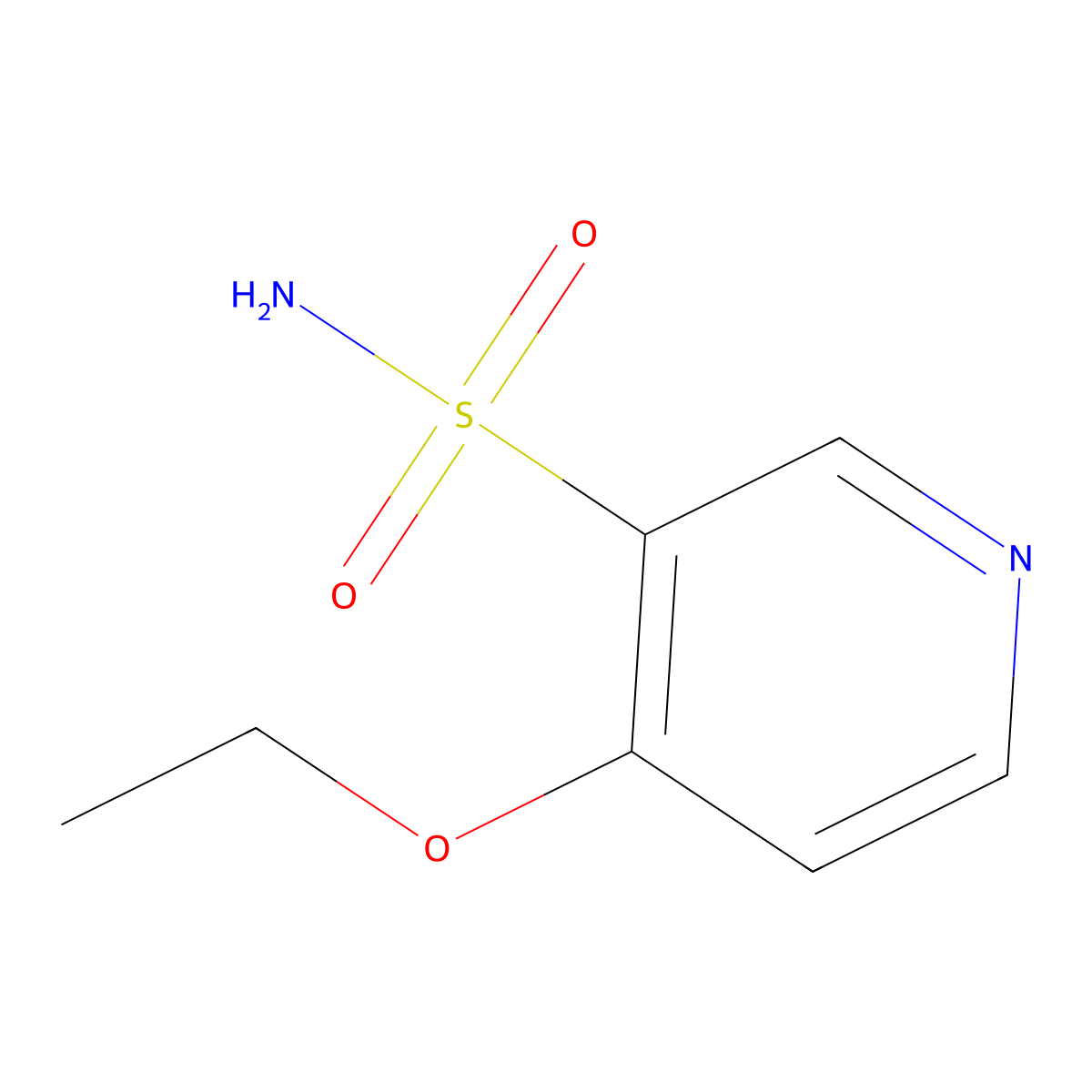4-Ethoxy-3-pyridinesulfonamide molecular structure, CAS 1229666-21-0