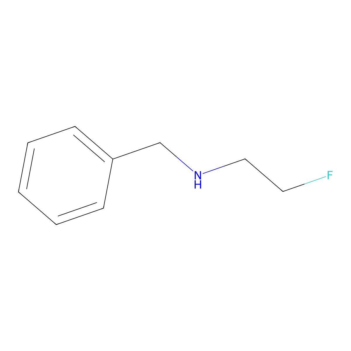 Benzyl(2-fluoroethyl)amine molecular structure, CAS 122974-04-3