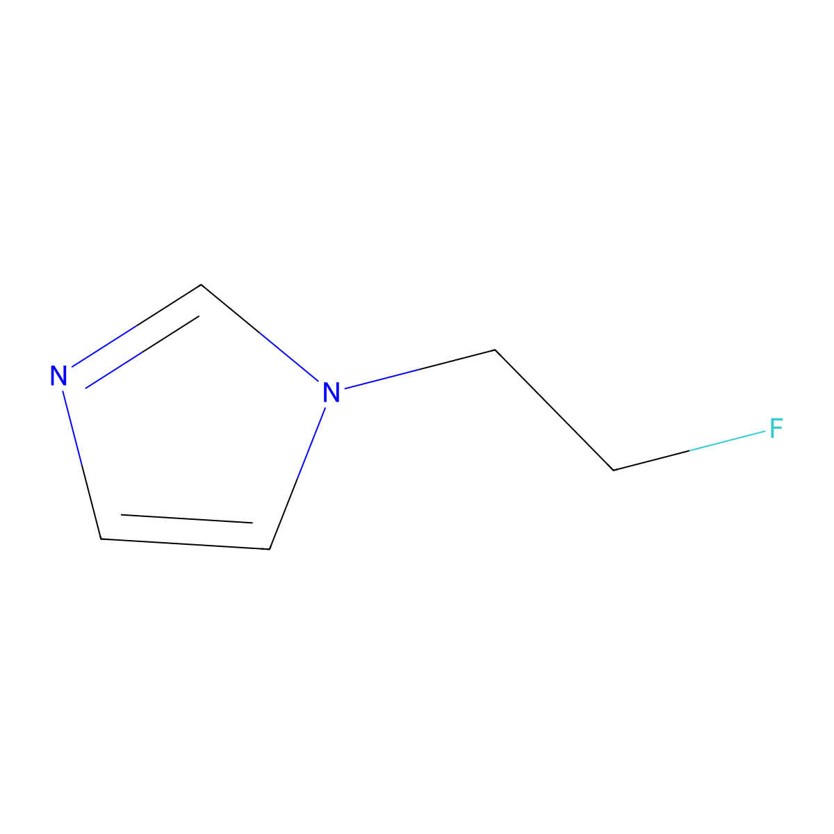 1-(2-fluoroethyl)-1H-imidazole molecular structure, CAS 122974-63-4