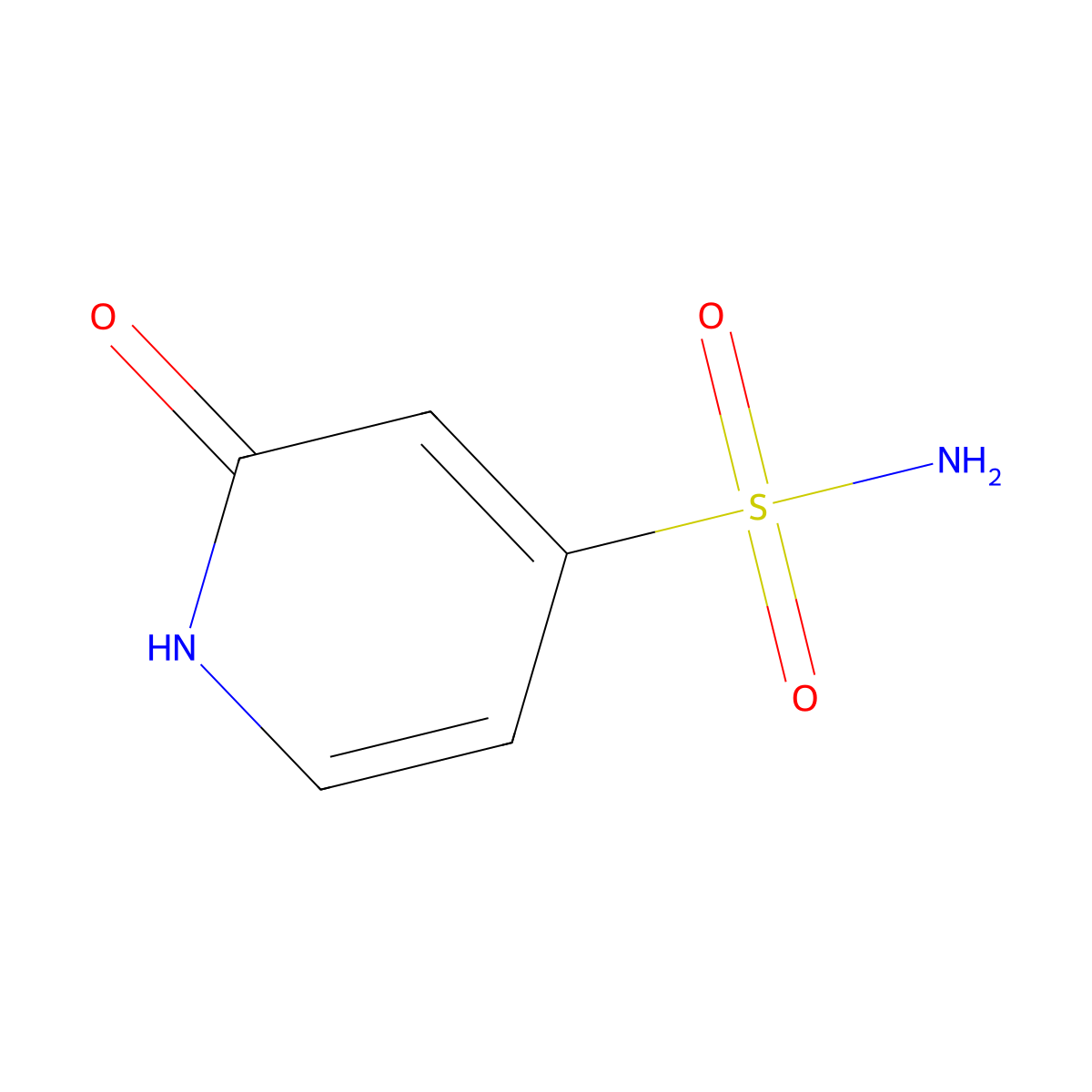 2-Hydroxypyridine-4-sulfonamide molecular structure, CAS 1229741-62-1