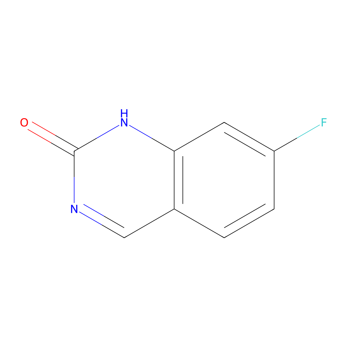 2(1H)-Quinazolinone, 7-fluoro- molecular structure, CAS 1229850-72-9