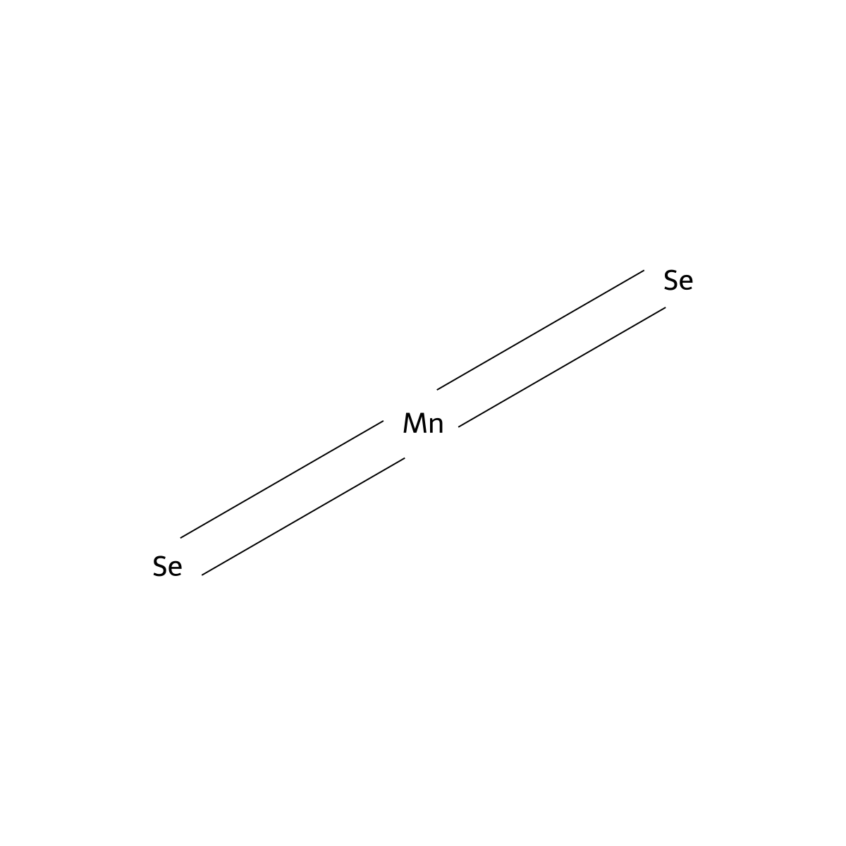 Manganese selenide (MnSe2) molecular structure, CAS 12299-98-8
