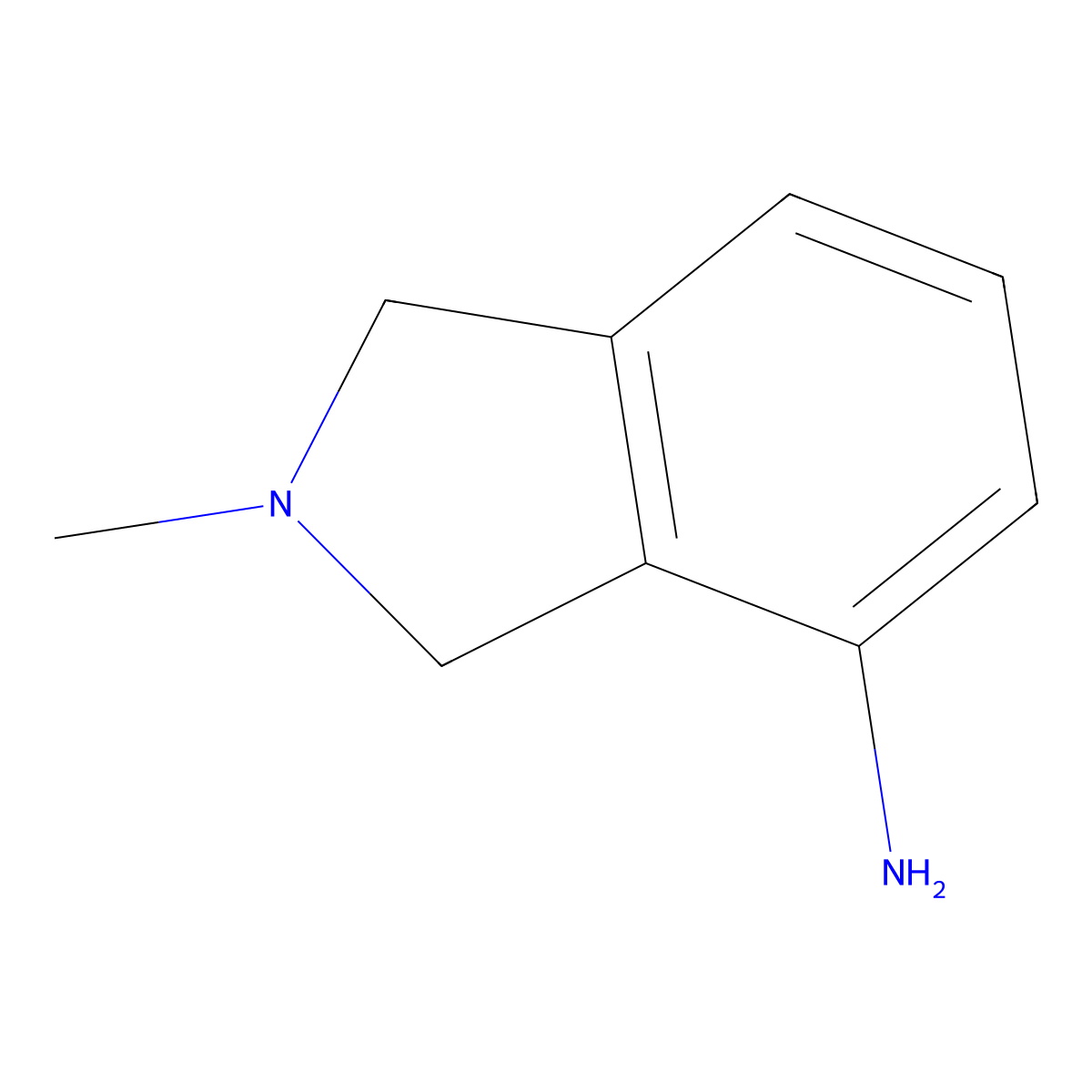 2-Methylisoindolin-4-amine molecular structure, CAS 122993-59-3