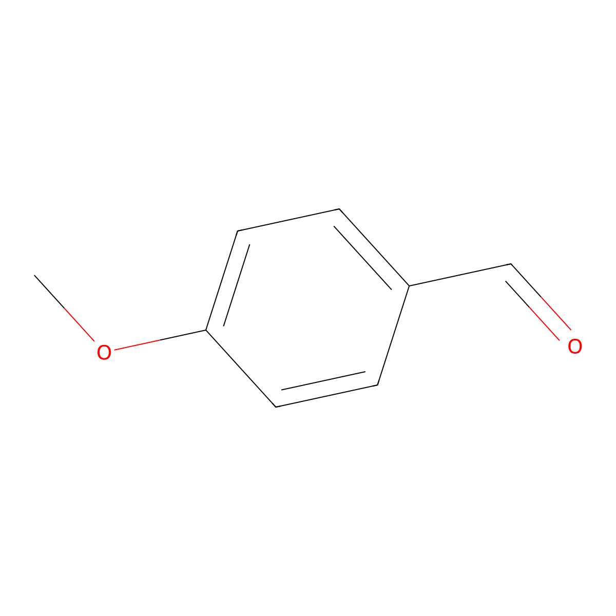 4-Methoxybenzaldehyde molecular structure, CAS 123-11-5