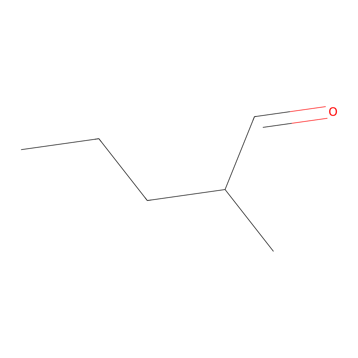 2-Methylpentaldehyde molecular structure, CAS 123-15-9