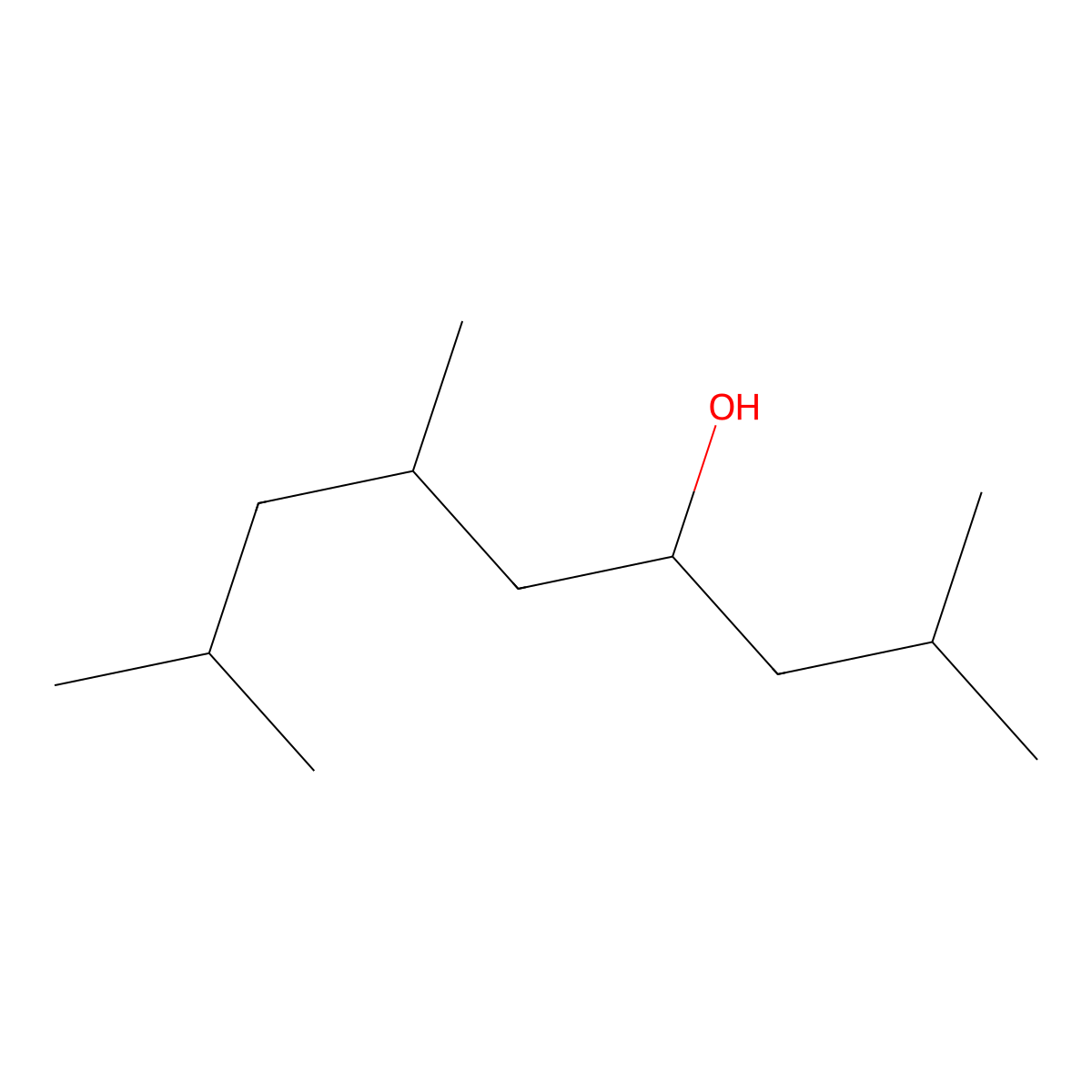 2,6,8-Trimethyl-4-nonanol molecular structure, CAS 123-17-1