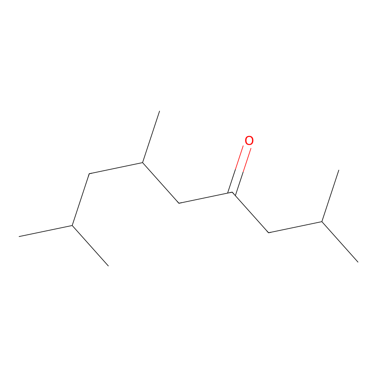 2,6,8-Trimethyl-4-nonanone molecular structure, CAS 123-18-2