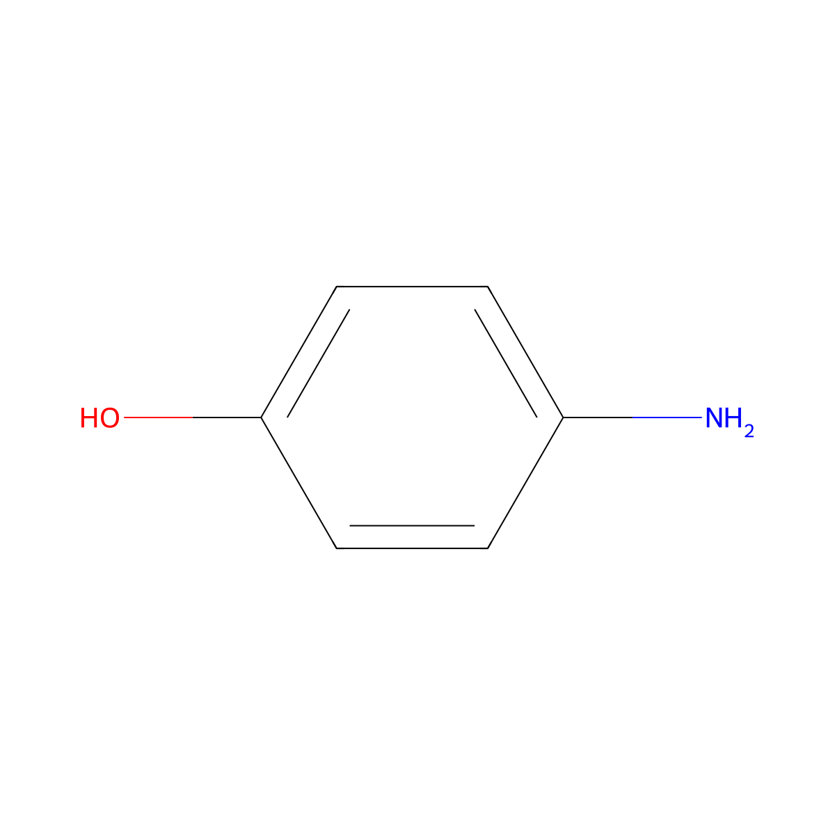 4-Aminophenol molecular structure, CAS 123-30-8