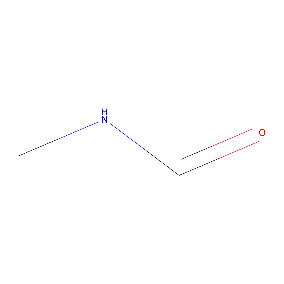 N-Methylformamide molecular structure, CAS 123-39-7
