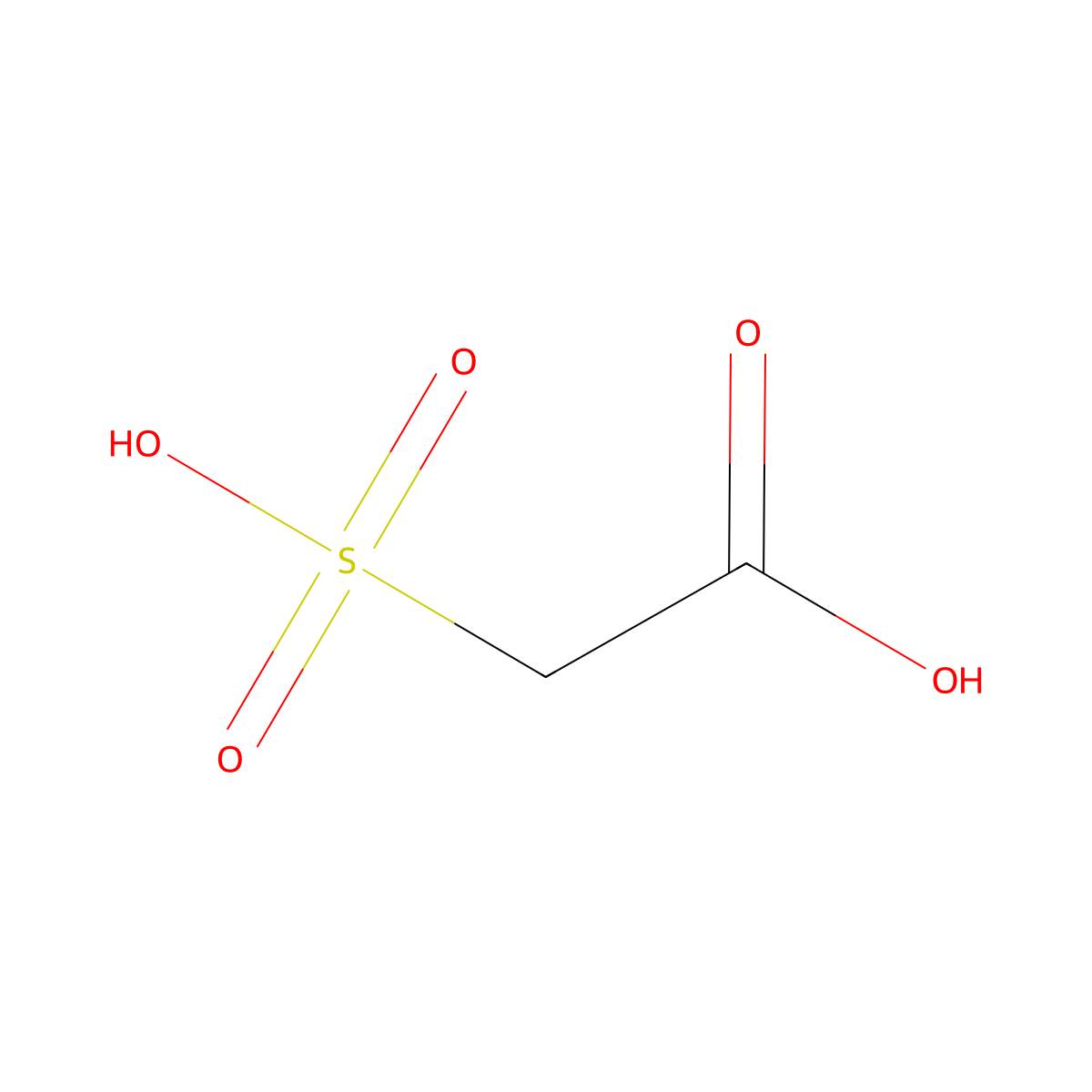 Sulfoacetic acid molecular structure, CAS 123-43-3
