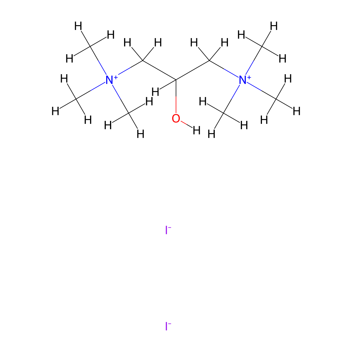 Prolonium Iodide molecular structure, CAS 123-47-7