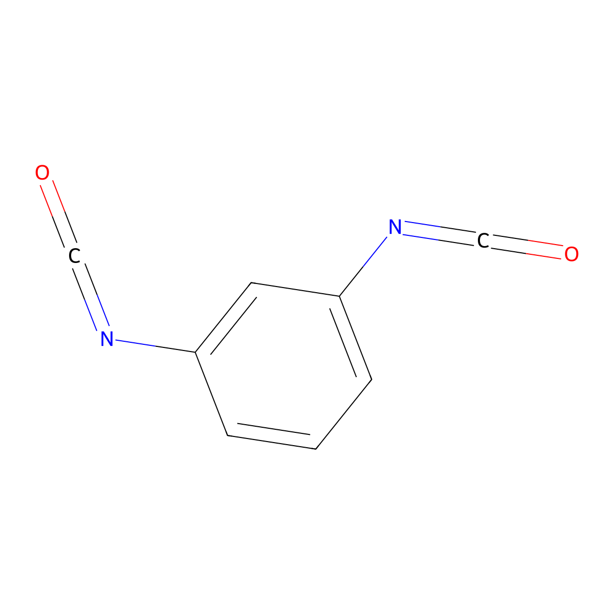 1,3-Diisocyanatobenzene molecular structure, CAS 123-61-5