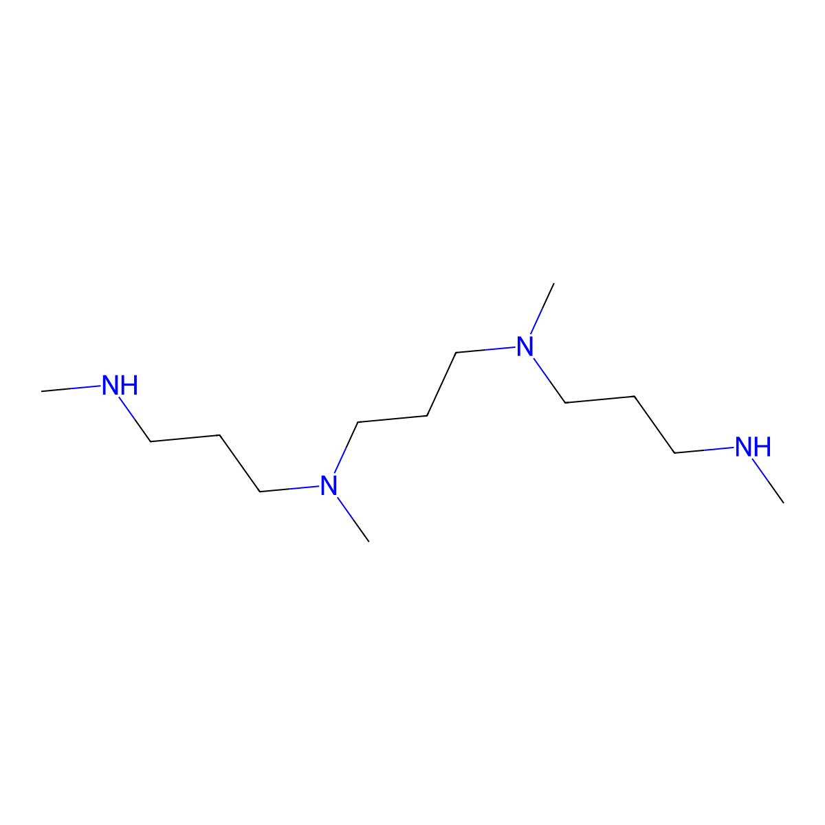 1,3-Propanediamine, N1,N3-dimethyl-N1,N3-bis[3-(methylamino)propyl]- molecular structure, CAS 123-67-1