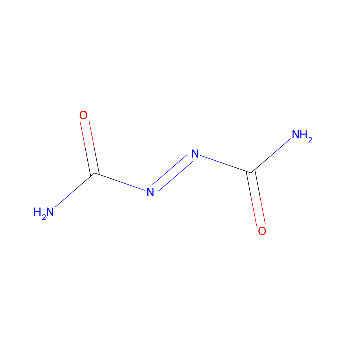 Carbamoyliminourea molecular structure, CAS 123-77-3