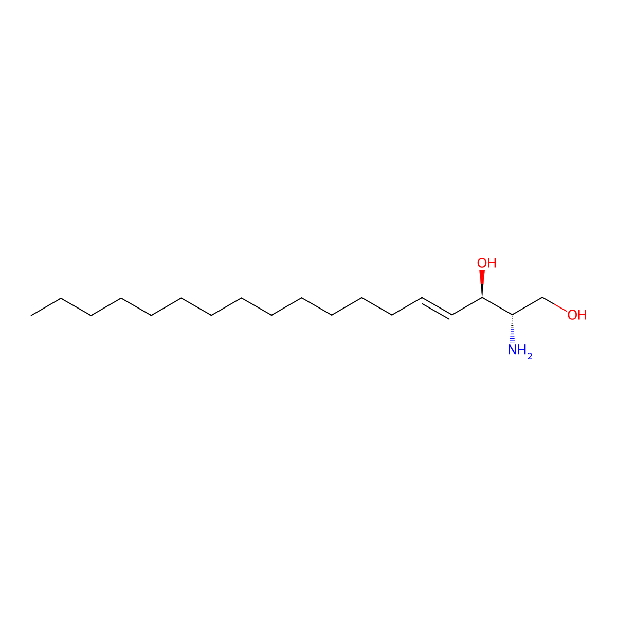 Sphingosine molecular structure, CAS 123-78-4