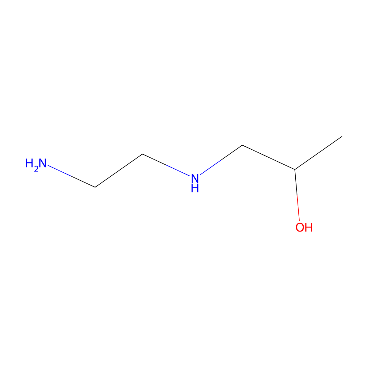 N-(2-Hydroxypropyl)-1,2-ethanediamine molecular structure, CAS 123-84-2