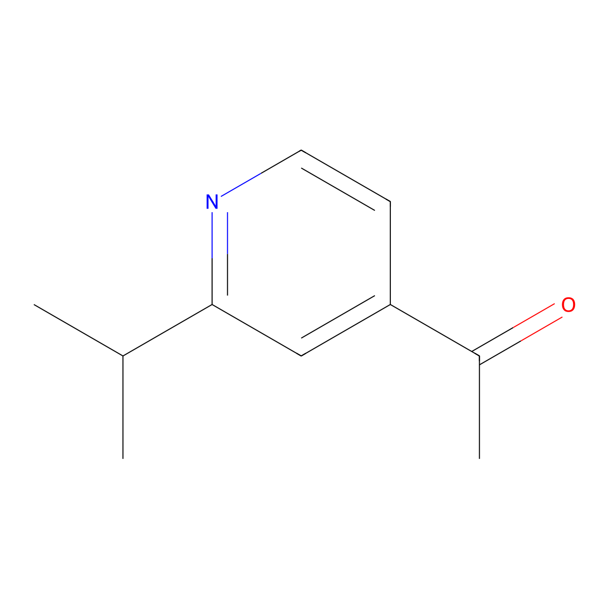1-(2-Isopropylpyridin-4-yl)ethanone molecular structure, CAS 123005-19-6