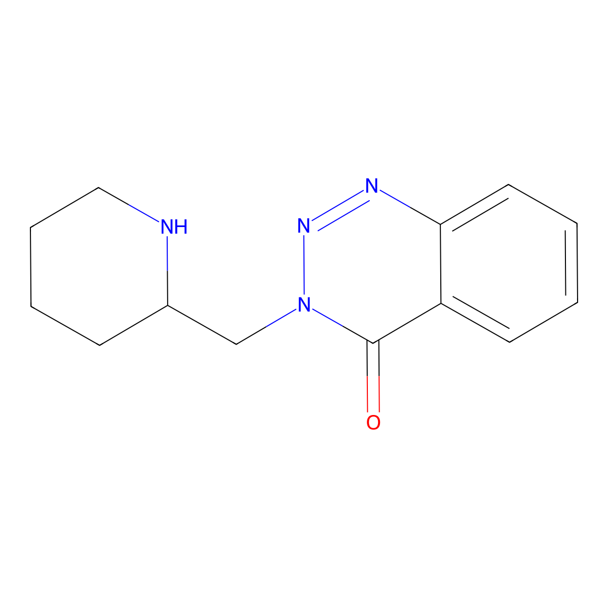 (R)-3-(Piperidin-2-ylmethyl)benzo[d][1,2,3]triazin-4(3H)-one molecular structure, CAS 1230100-64-7