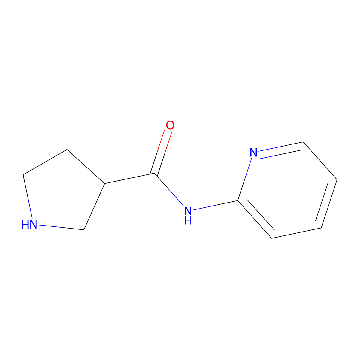 N-(Pyridin-2-YL)pyrrolidine-3-carboxamide molecular structure, CAS 1230100-80-7