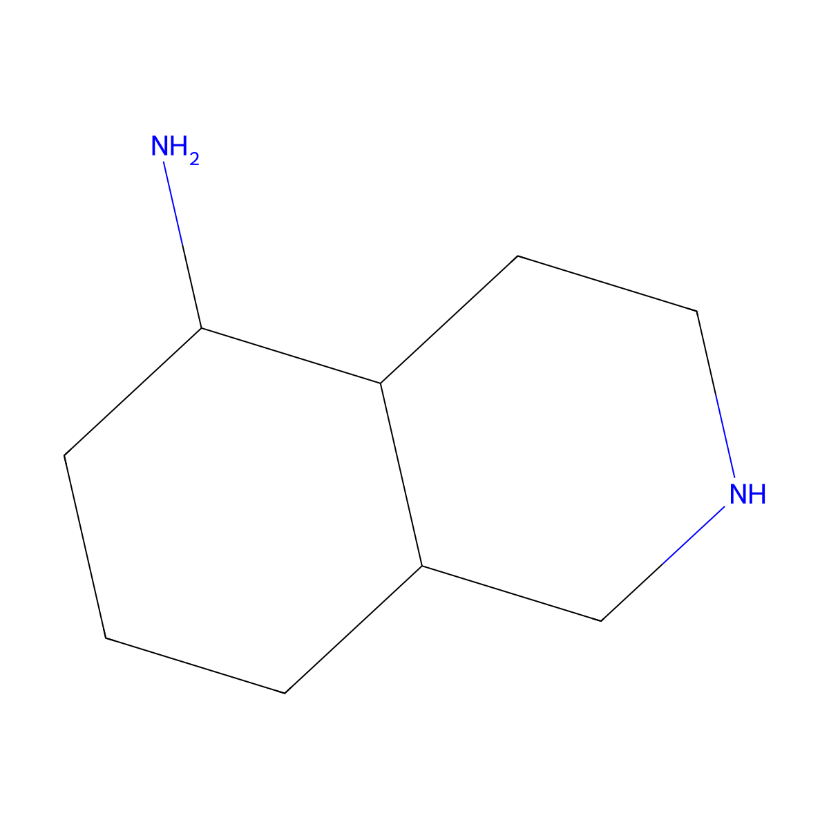 Decahydroisoquinolin-5-amine molecular structure, CAS 1230134-34-5