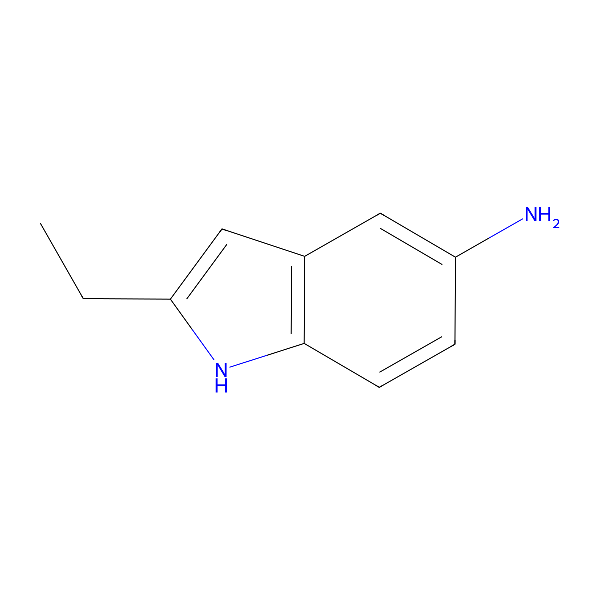 2-ethyl-1H-indol-5-amine molecular structure, CAS 1230154-94-5