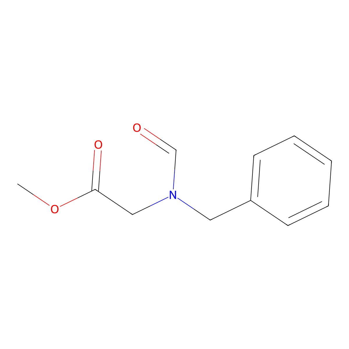 Methyl 2-(N-benzylformamido)acetate molecular structure, CAS 123017-47-0