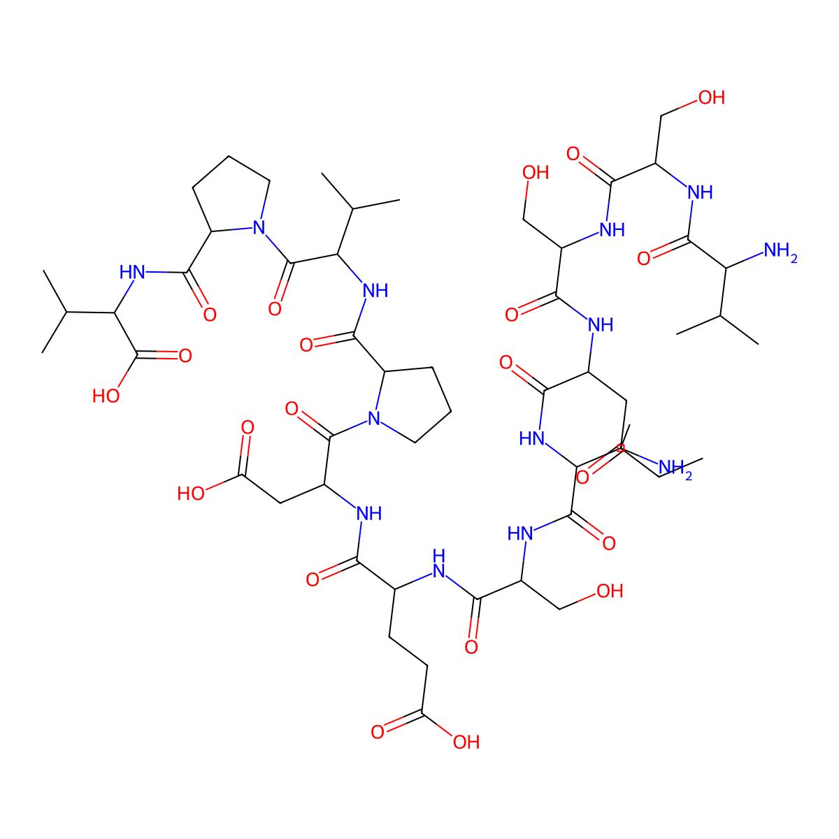 Preprovasoactive intestinal peptide (111-122) molecular structure, CAS 123025-94-5