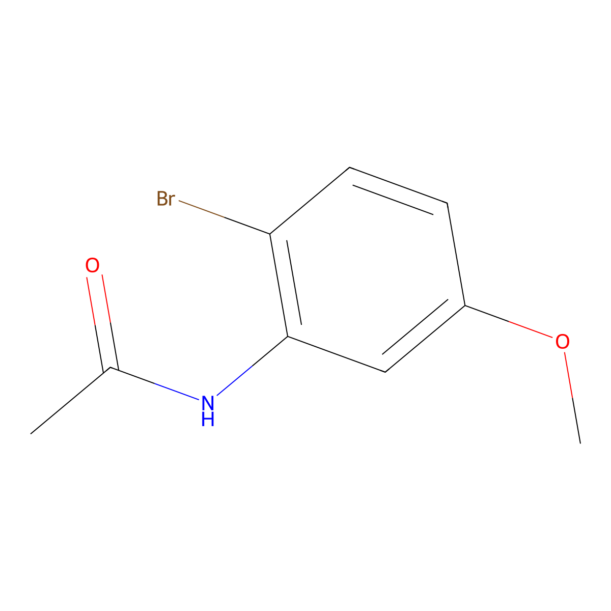 N-(2-Bromo-5-methoxyphenyl)acetamide molecular structure, CAS 123027-99-6