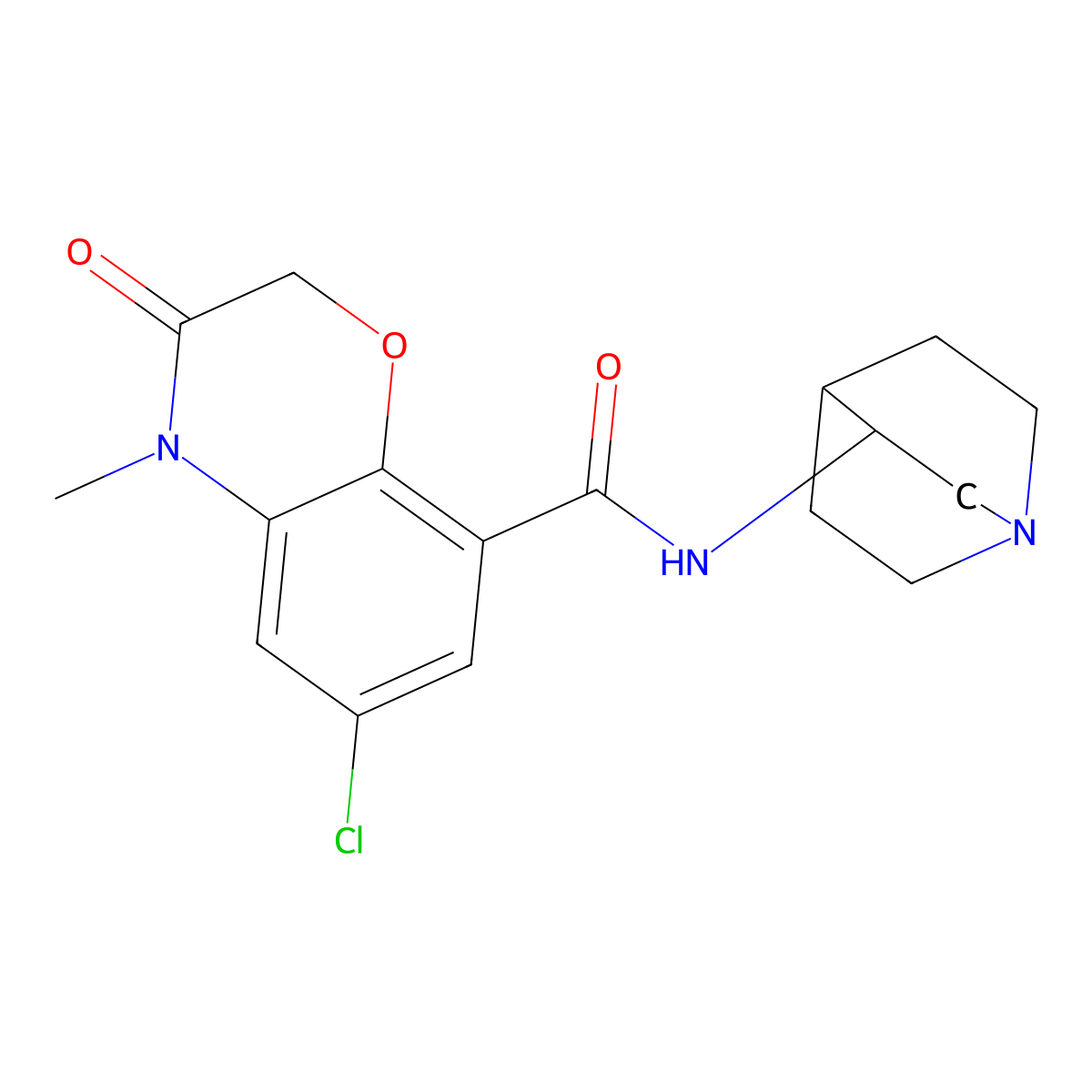 Azasetron molecular structure, CAS 123040-69-7