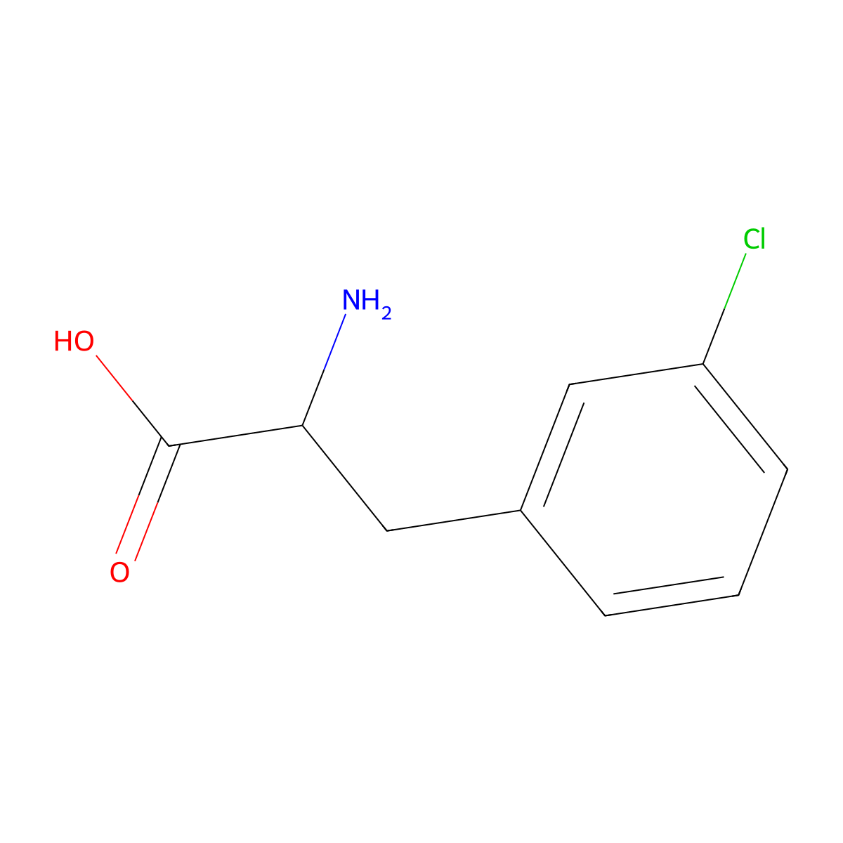 3-chloro-L-phenylalanine molecular structure, CAS 123053-22-5