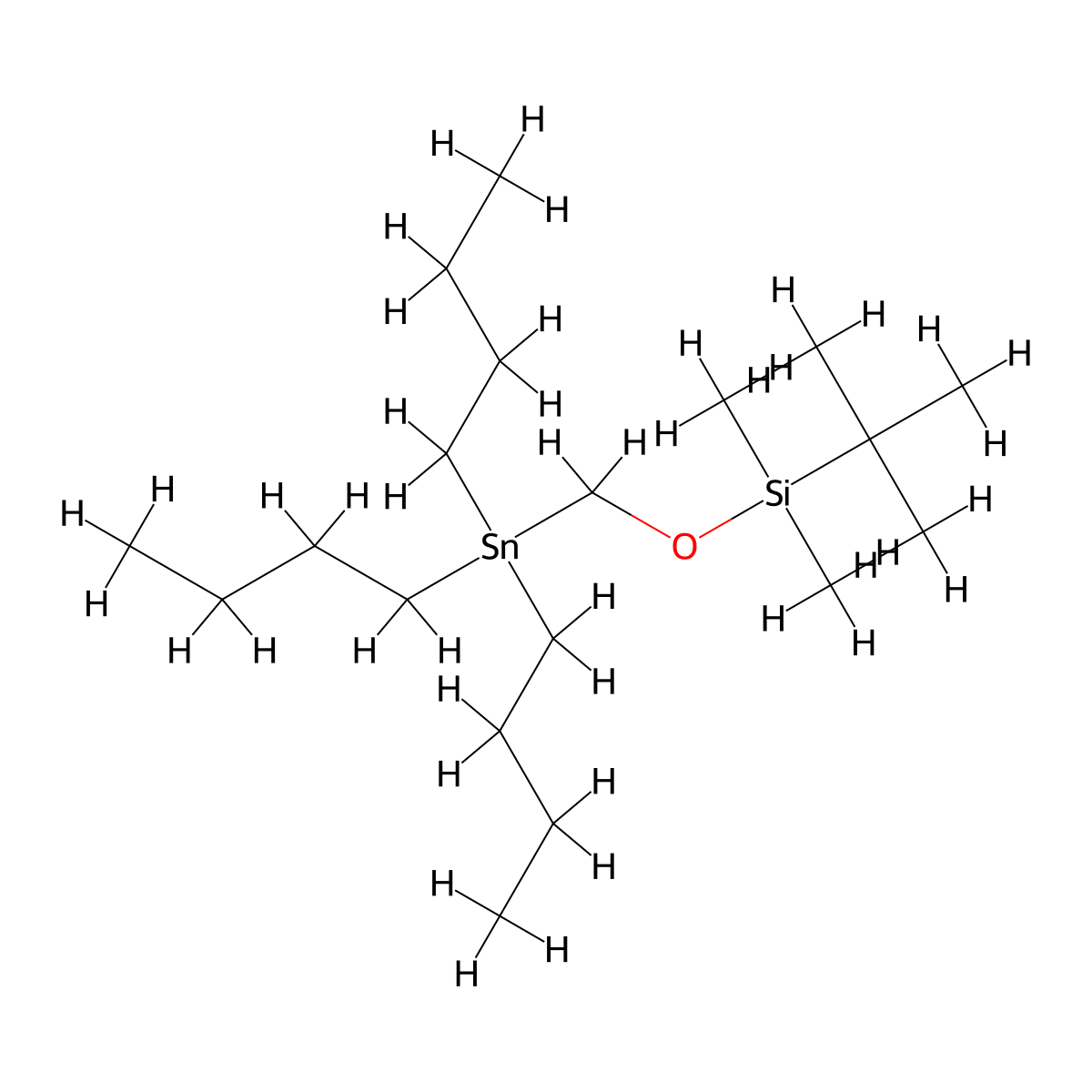 Tert-butyl-dimethyl-(tributylstannylmethoxy)silane molecular structure, CAS 123061-64-3