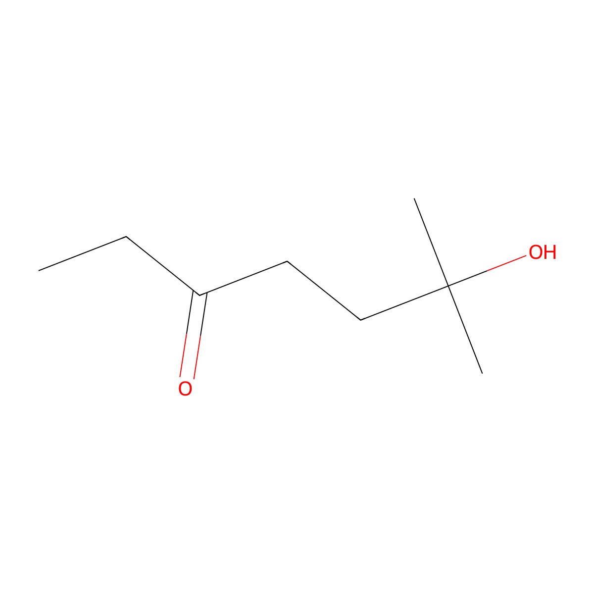 6-Hydroxy-6-methyl-3-heptanone molecular structure, CAS 123065-56-5