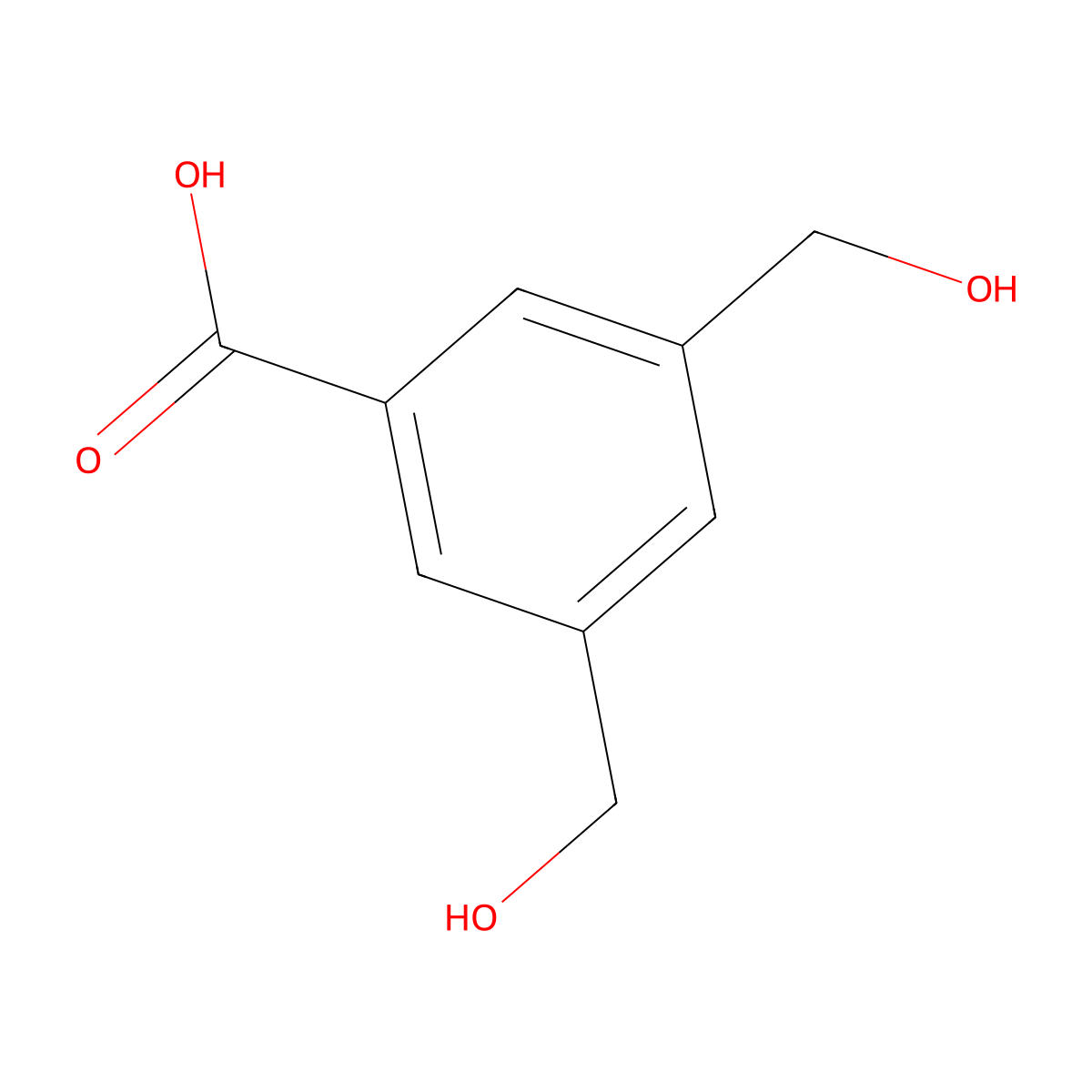 3,5-Bis(hydroxymethyl)benzoic acid molecular structure, CAS 123065-60-1