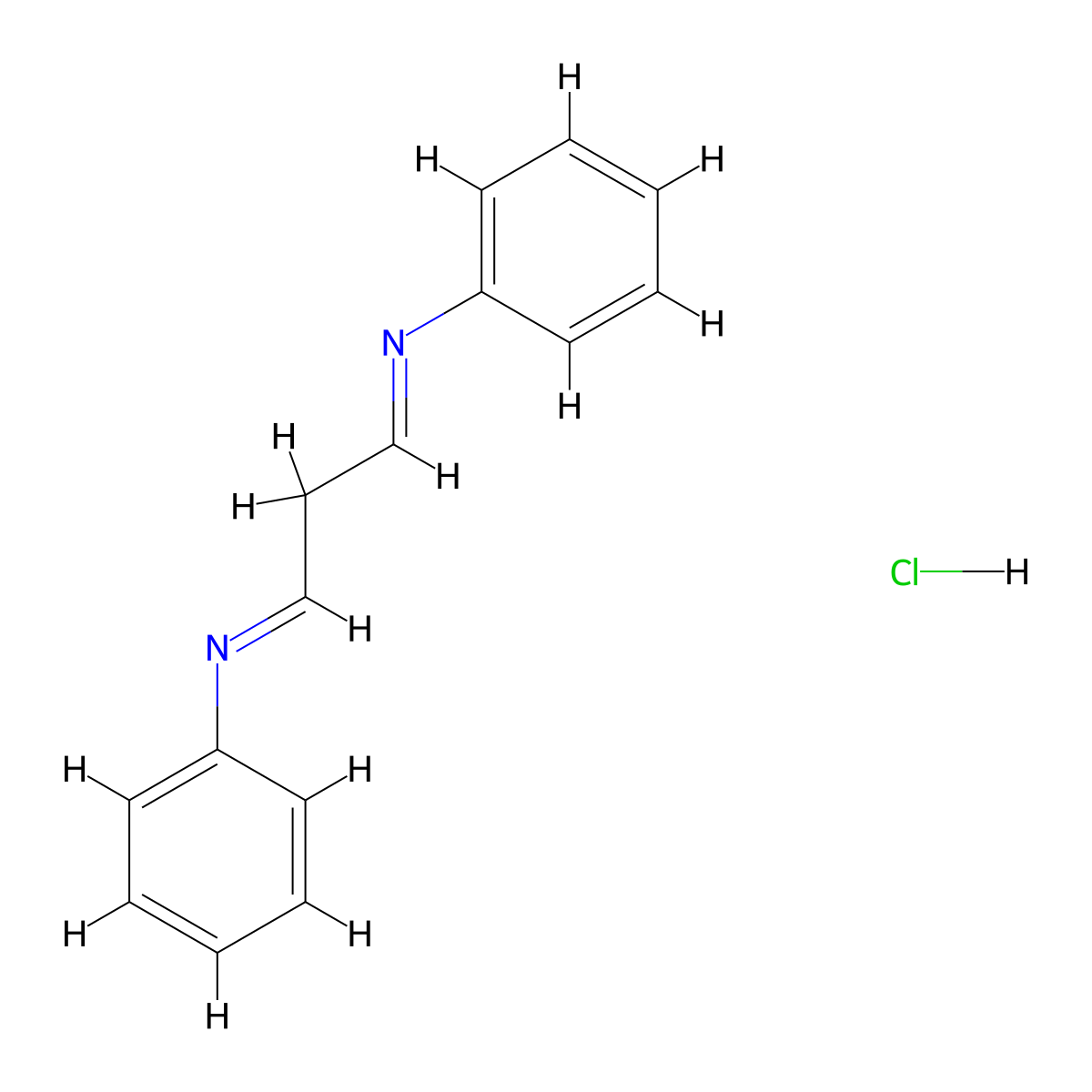 Malonaldehyde bis(phenylimine) monohydrochloride molecular structure, CAS 123071-42-1