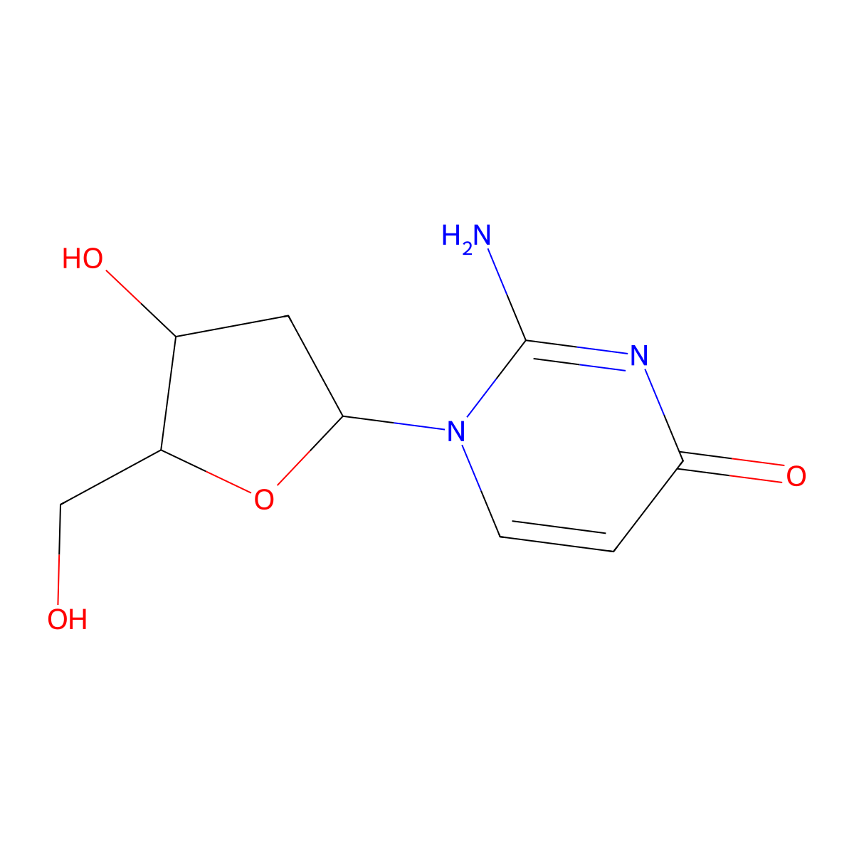 2'-Deoxyisocytidine molecular structure, CAS 123075-23-0