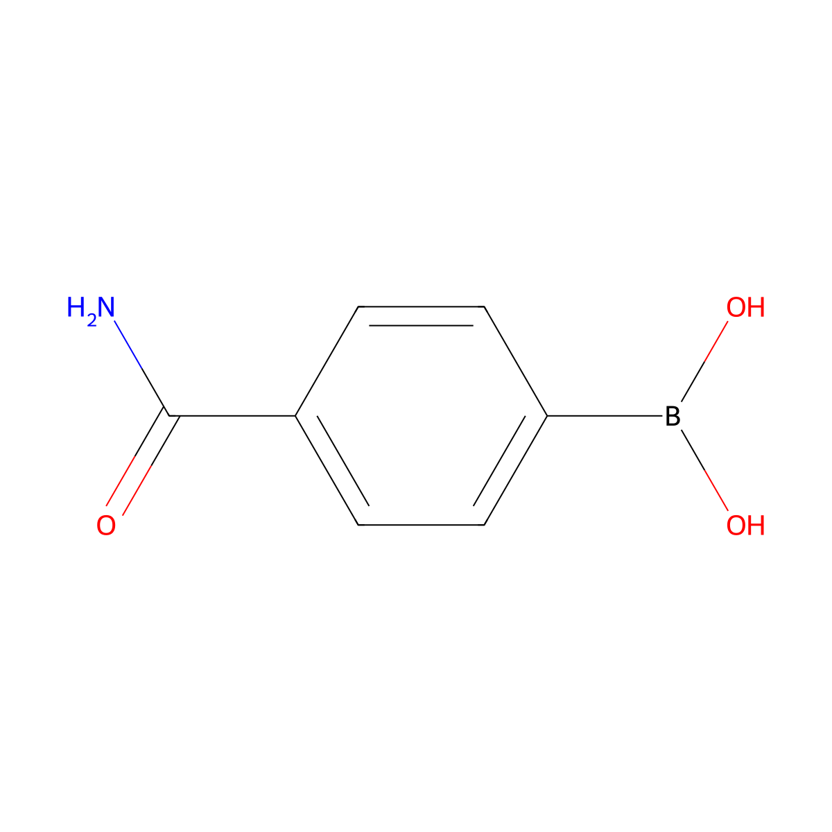 4-Aminocarbonylphenylboronic acid molecular structure, CAS 123088-59-5