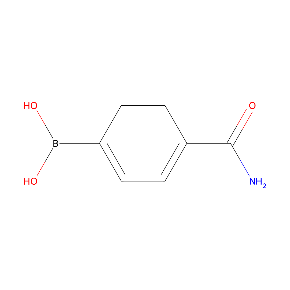 4-Aminocarbonylphenylboronic acid molecular structure, CAS 123088-59-5