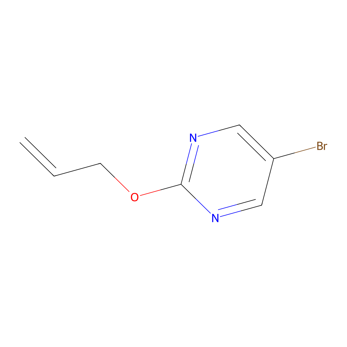 2-Allyloxy-5-bromopyrimidine molecular structure, CAS 123089-03-2