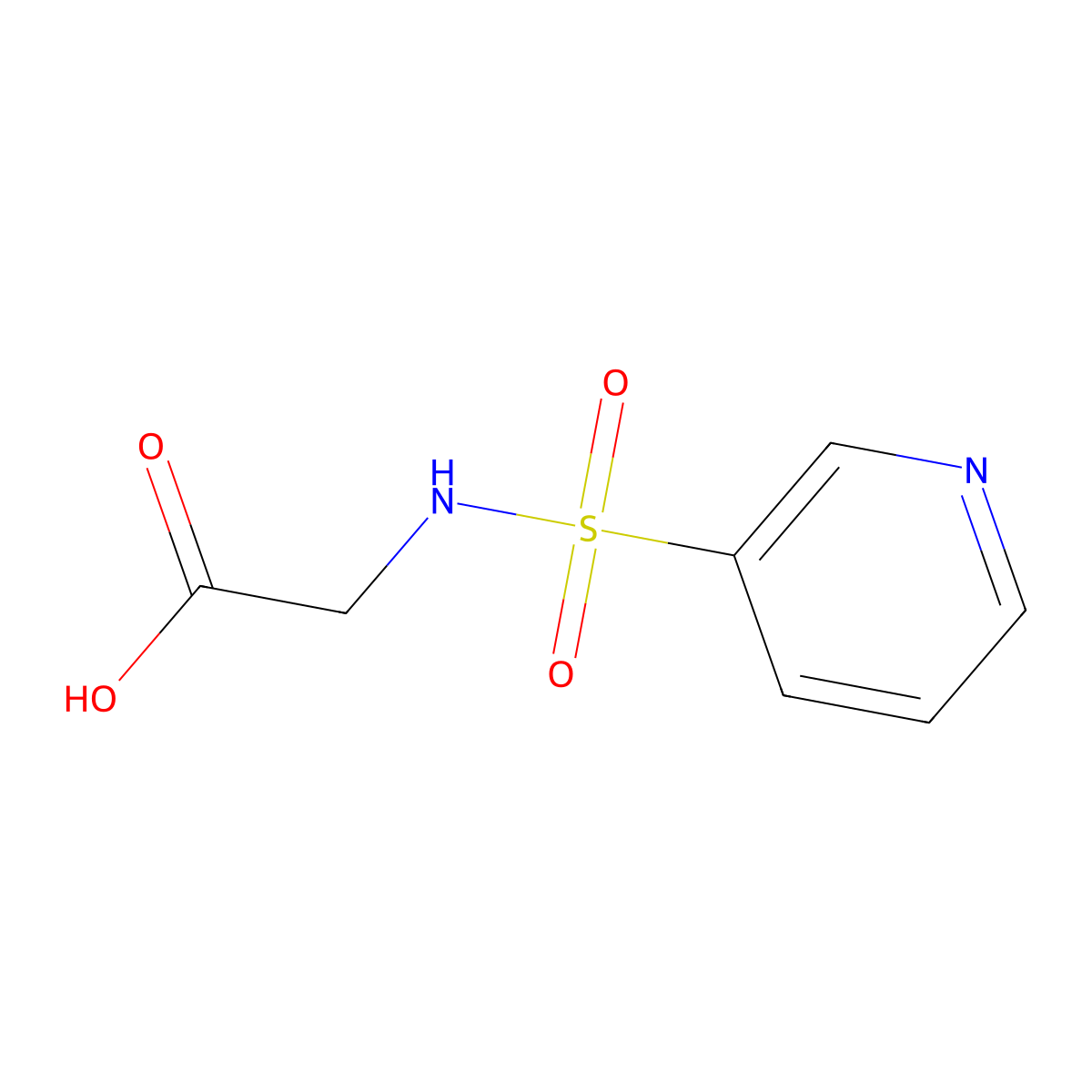 2-(Pyridine-3-sulfonamido)acetic acid molecular structure, CAS 123090-57-3