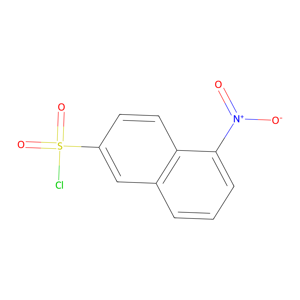 5-Nitronaphthalene-2-sulfonyl chloride molecular structure, CAS 123091-55-4
