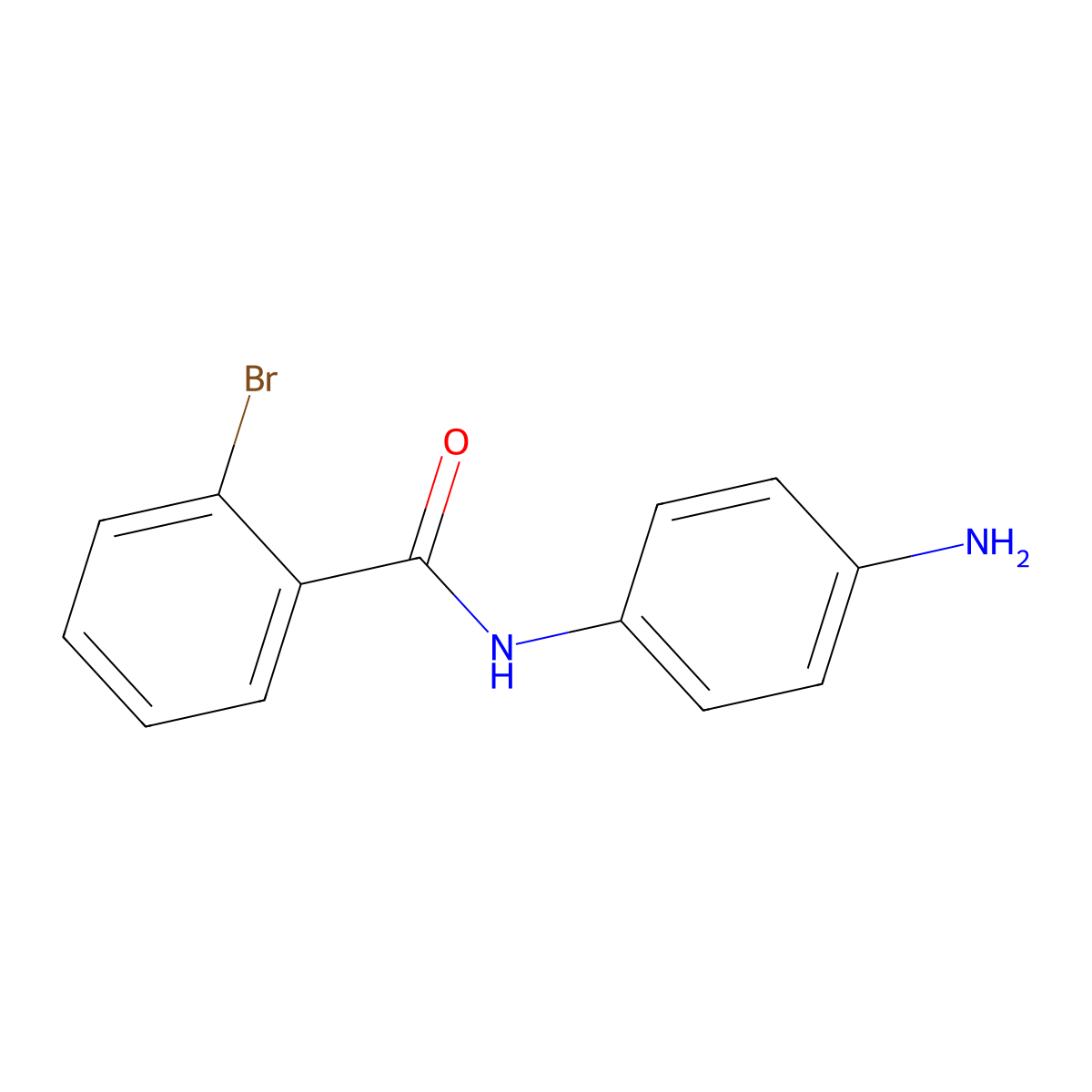 N-(4-aminophenyl)-2-bromobenzamide molecular structure, CAS 123098-39-5