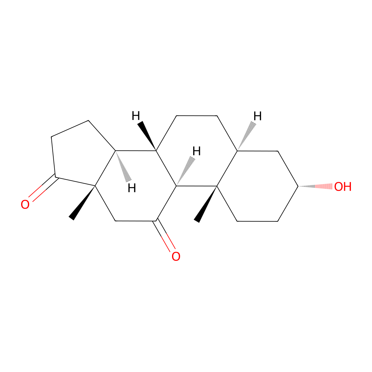 11-Oxoandrosterone molecular structure, CAS 1231-82-9