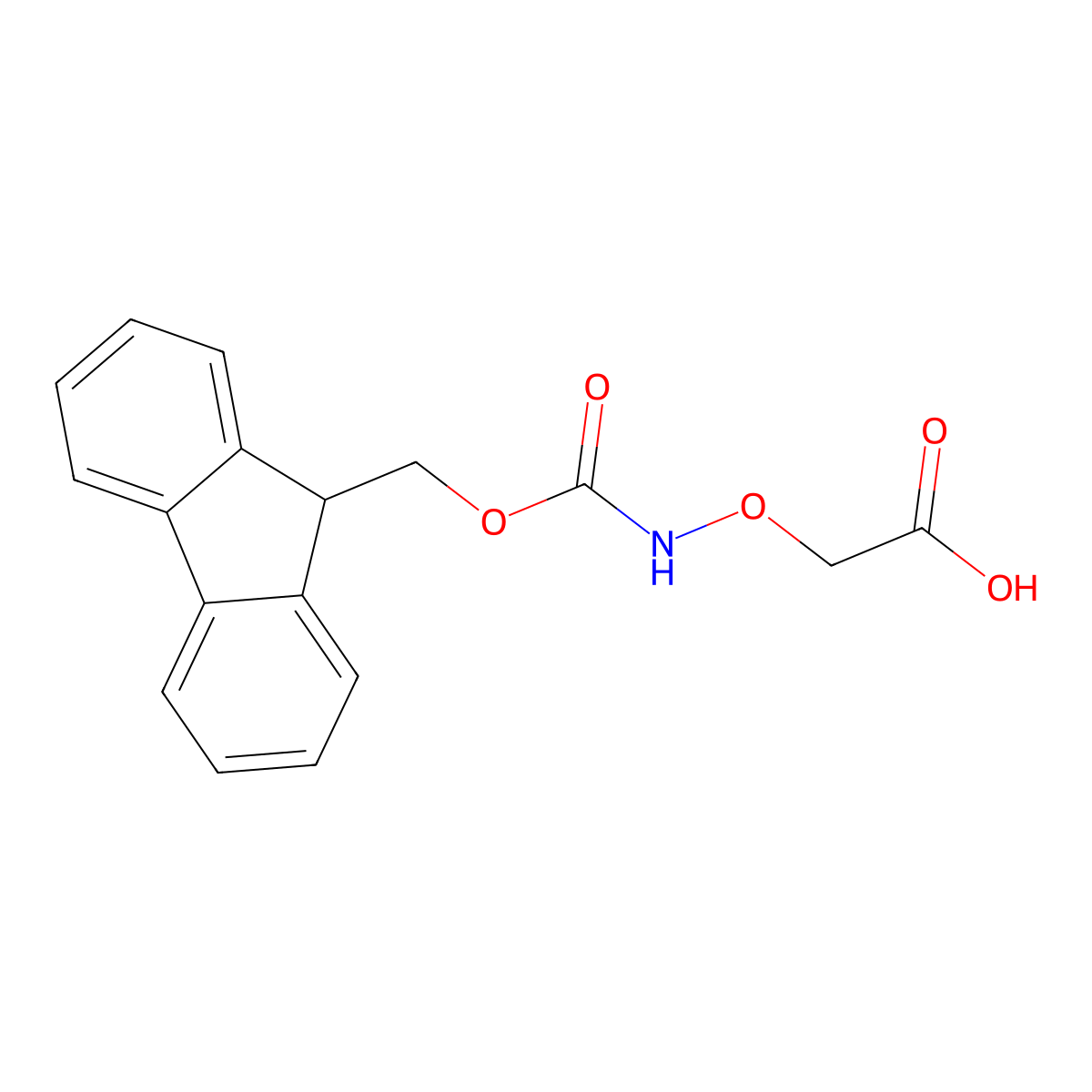 Fmoc-Aoa-OH molecular structure, CAS 123106-21-8