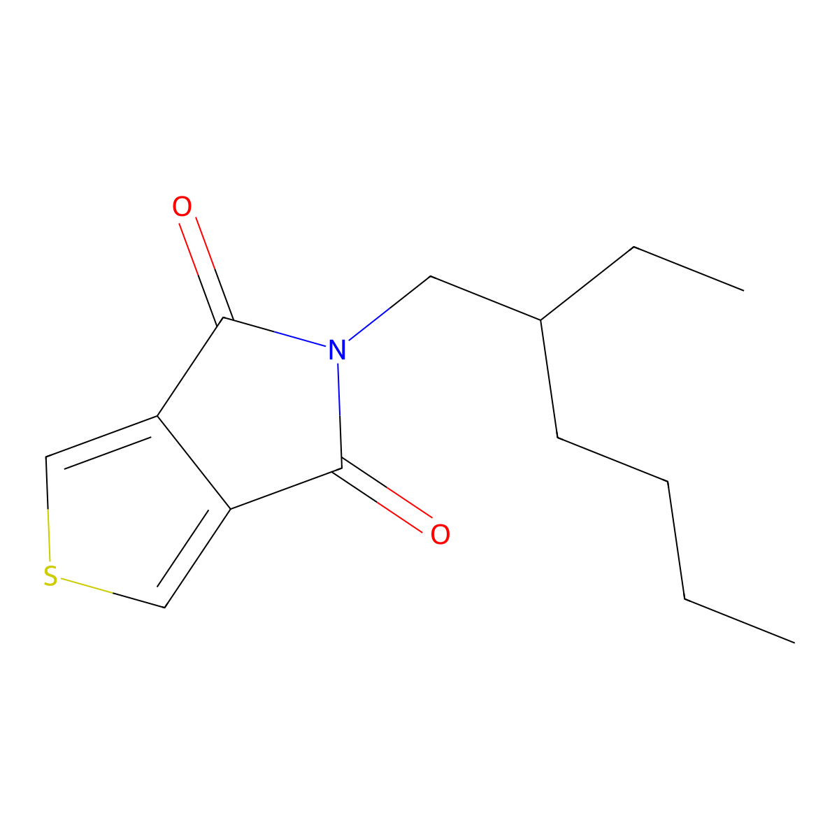 5-(2-Ethylhexyl)-4H-thieno[3,4-c]pyrrole-4,6(5H)-dione molecular structure, CAS 1231160-82-9