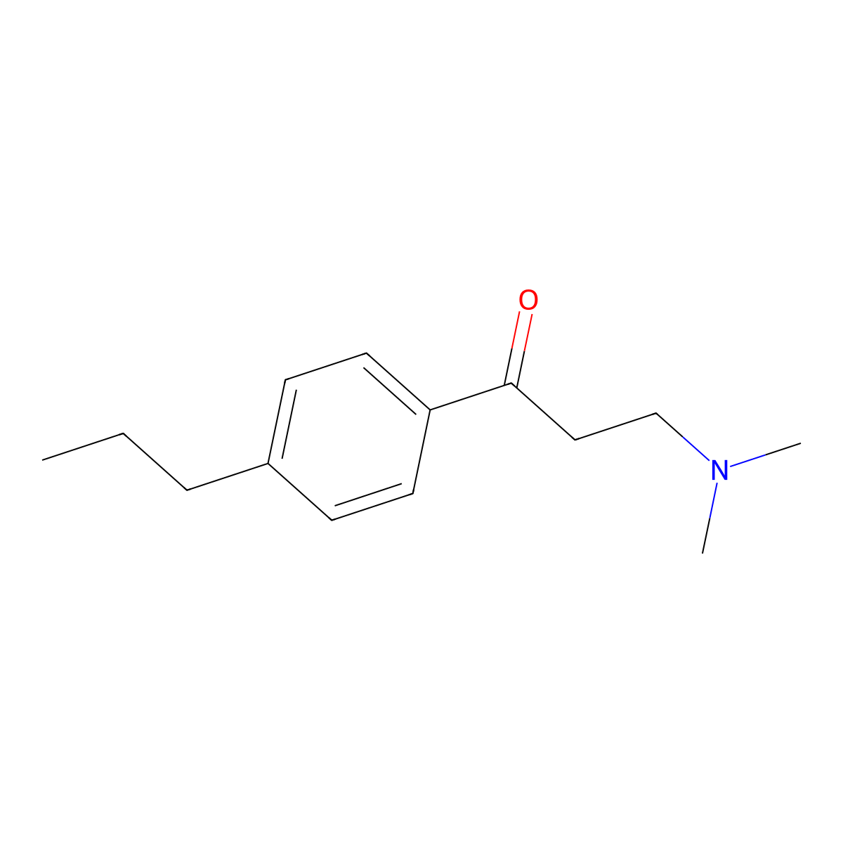 3-(Dimethylamino)-1-(4-propylphenyl)propan-1-one molecular structure, CAS 123119-85-7