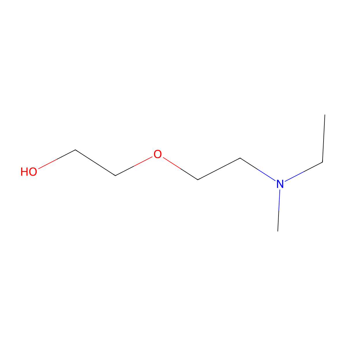 2-(2-[Ethyl(methyl)amino]ethoxy)ethan-1-OL molecular structure, CAS 123119-86-8
