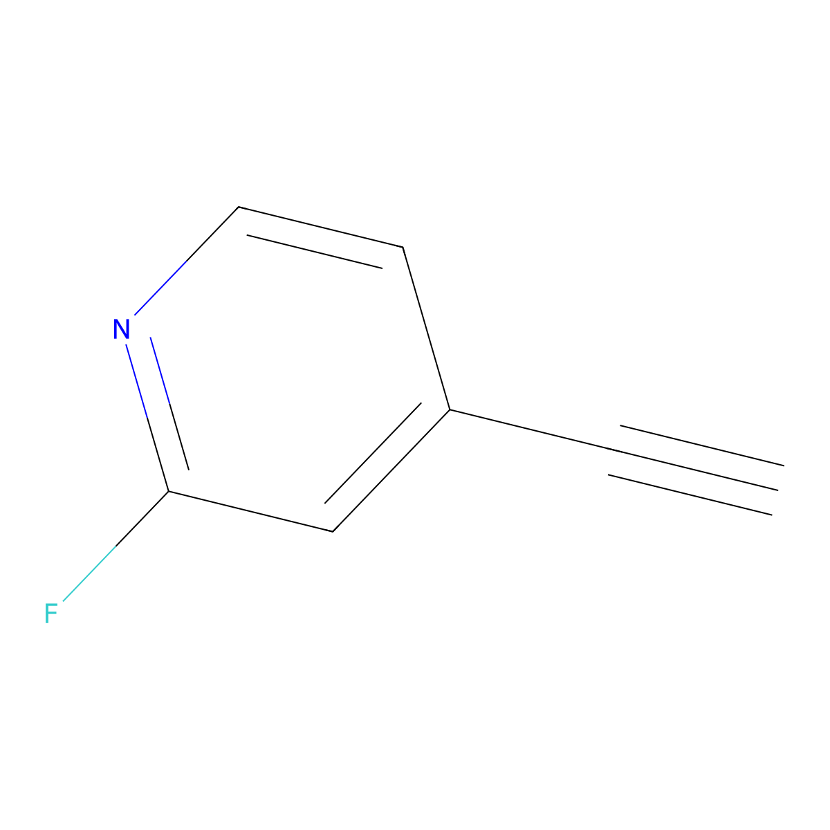4-Ethynyl-2-fluoropyridine molecular structure, CAS 1231192-86-1