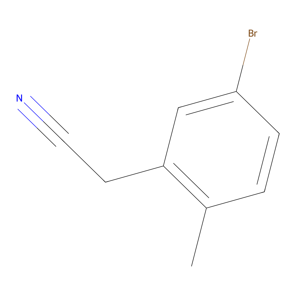 2-(5-Bromo-2-methylphenyl)acetonitrile molecular structure, CAS 1231244-85-1